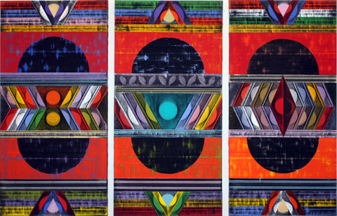 Bhawani Prasad Katoch | Mystic Horizon-AB (Triptych)