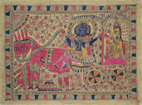 Krishna Riding Arjun’s Chariot