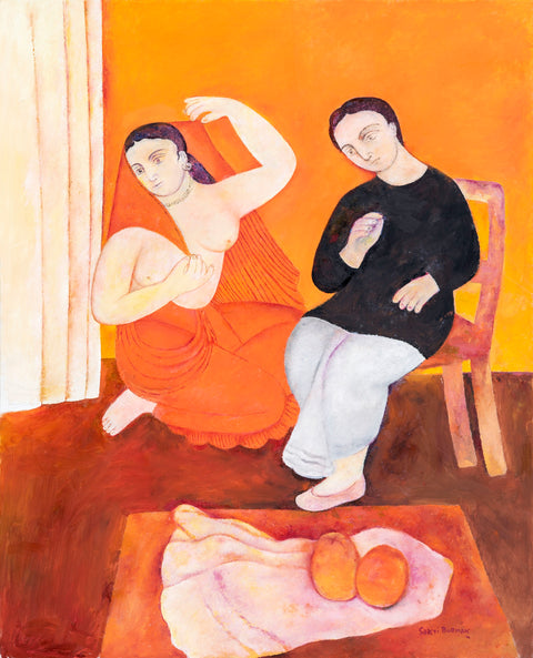 Sakti Burman | Homage to Kalighat Painters