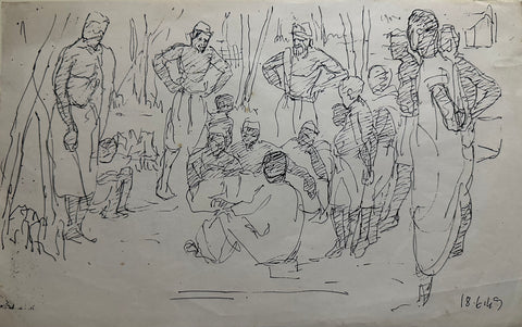 Somnath Hore | Baithak of Fishermen in Puri