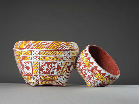 Natural Pigment On Bamboo
