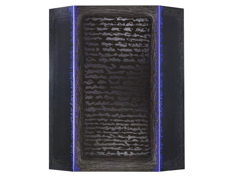 Rectangle Between Blue Pole
