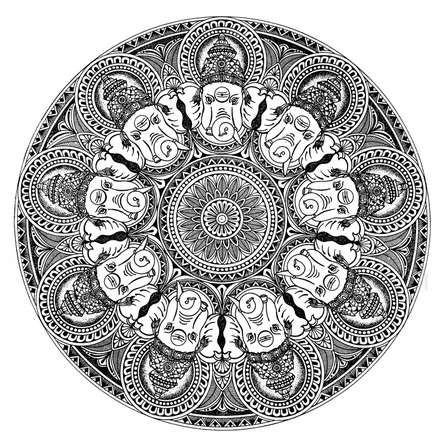 Ganesha Mandala by V Pugalenthi