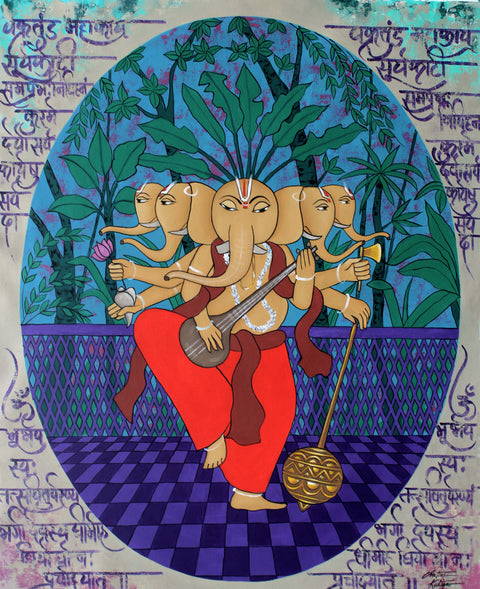 Panchmukhi Ganesha by Chetan Katigar