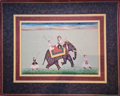 Unknown artist | Mughal on elephant | AOI26CL009