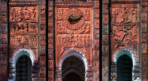 Sanjay Das (photography) | Terracotta XIII : Matsya Vedh : Terracotta XIV (Triptych) Archival print on paper