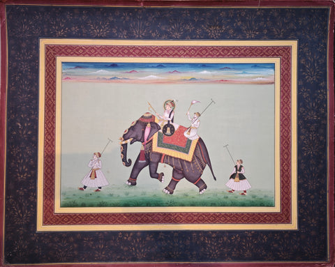 Unknown artist | Mughal on elephant | AOI26CL010