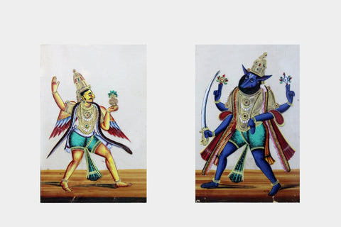 Mica Painting | Hindu Deity