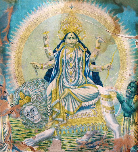 Jagaddhatri Mata | Lithograph