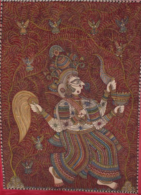 Dilip Chitara | Mata Rani with Tree of Life and Angels | AOI26EI019