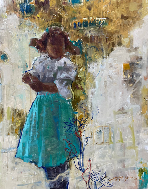 Shadab Kazi | The Girl In Turquoise Silence| AOI26FB026