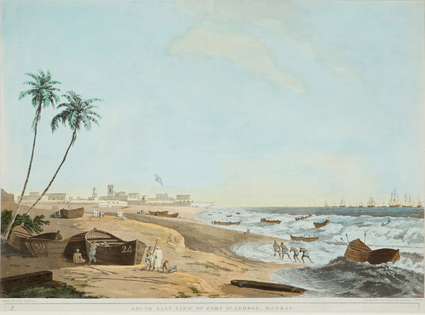 Thomas William Daniell | South East View of Fort St. George, Madras