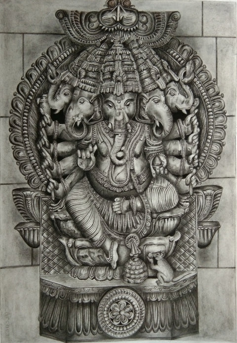 Panchamukhi Ganesha by Preeti Ghule