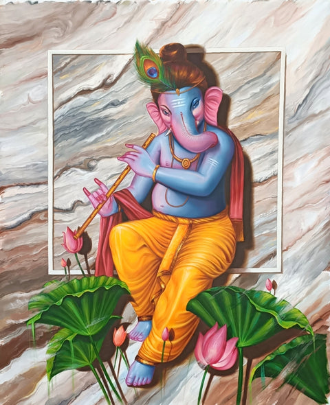 Murli Wala Ganesha by Pradeep Kumar